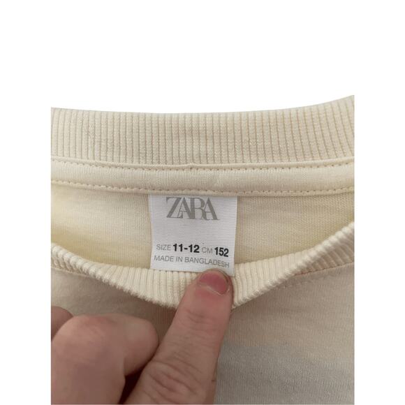 Zara 11/12 Arts District Youth Girls Graphic Sequins Streetwear Long Sleeve - Picture 3 of 5